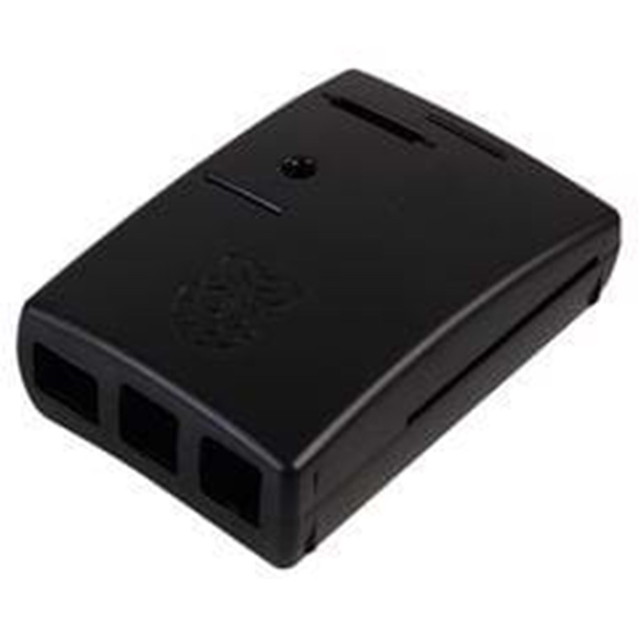 Kabinet - Raspberry Pi Type B+/2/3 Case - Black - Kabinet - Raspberry Pi - Sort - MC-RP002-BLK