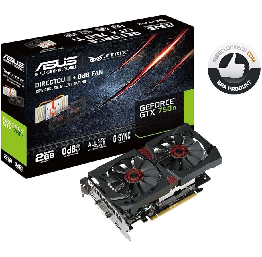 Grafikkort - ASUS GeForce GTX 750 Ti - 2GB GDDR5 RAM - Grafikkort - 90YV06W0-M0NA00