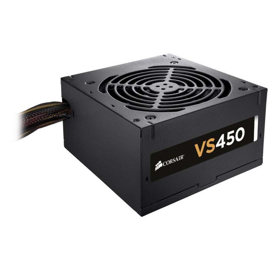 Strømforsyning - Corsair VS450 V2 Strømforsyning - 450 Watt - 120 mm - ATX - 80 Plus White certified - CP-9020096-EU