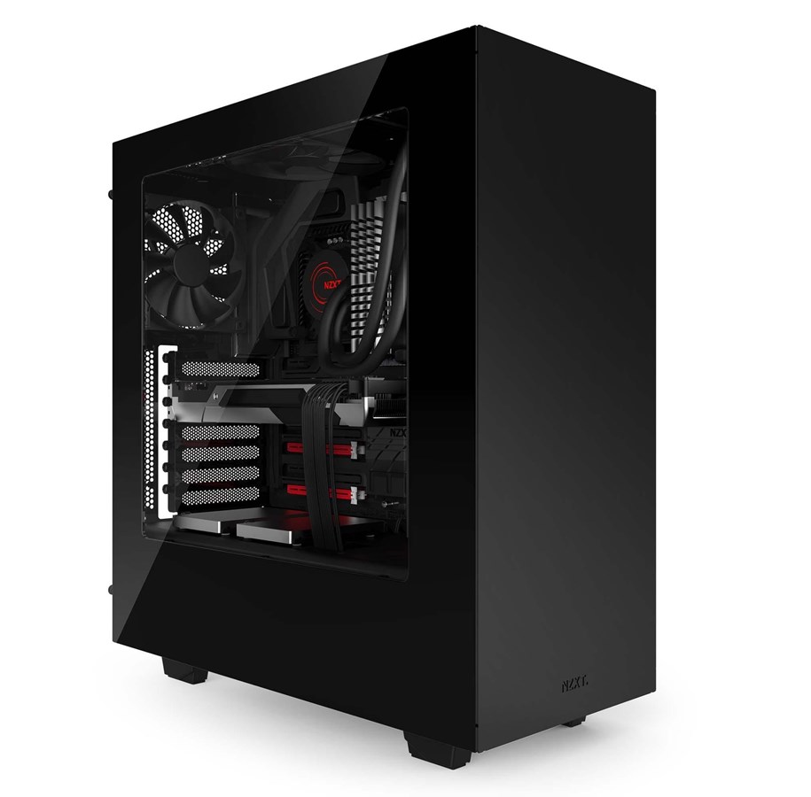 Kabinet - NZXT S340 - Black - Kabinet - Miditower - Sort - CA-S340W-B1