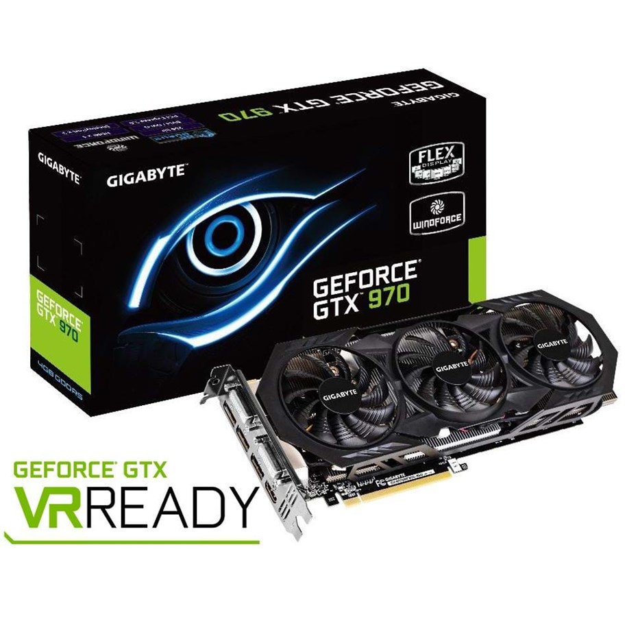 Grafikkort - GIGABYTE GeForce GTX 970 - 4GB GDDR5 RAM - Grafikkort - GV-N970WF3OC-4GD