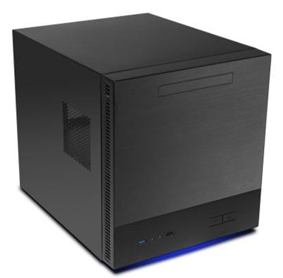 Kabinet - Antec ISK600M - Black Aluminum - Kabinet - Minitower - Sort - 0-761345-15166-5