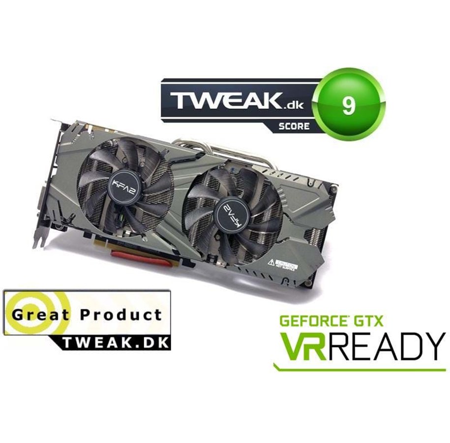 Grafikkort - KFA2 GeForce GTX 970 Black - 4GB GDDR5 RAM - Grafikkort - 97NQH6DNB4TX