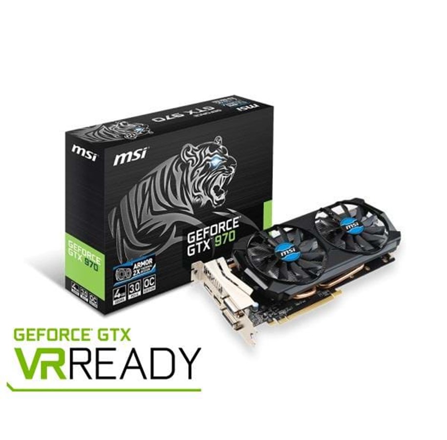 Grafikkort - MSI GeForce GTX 970 OC - 4GB GDDR5 RAM - Grafikkort - GTX 970 4GD5T OC