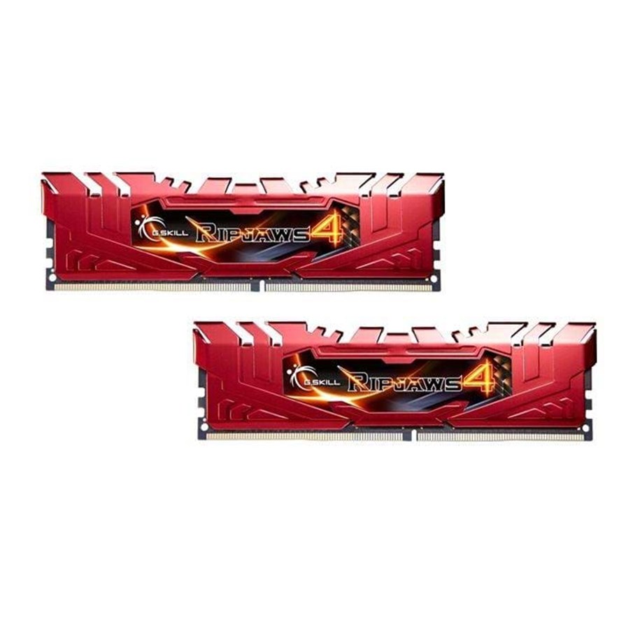 RAM - G.Skill Ripjaws 4 DDR4-2133 - 16GB - CL15 - Dual Channel (2 pcs) - Intel XMP - Rød - F4-2133C15D-16GRR