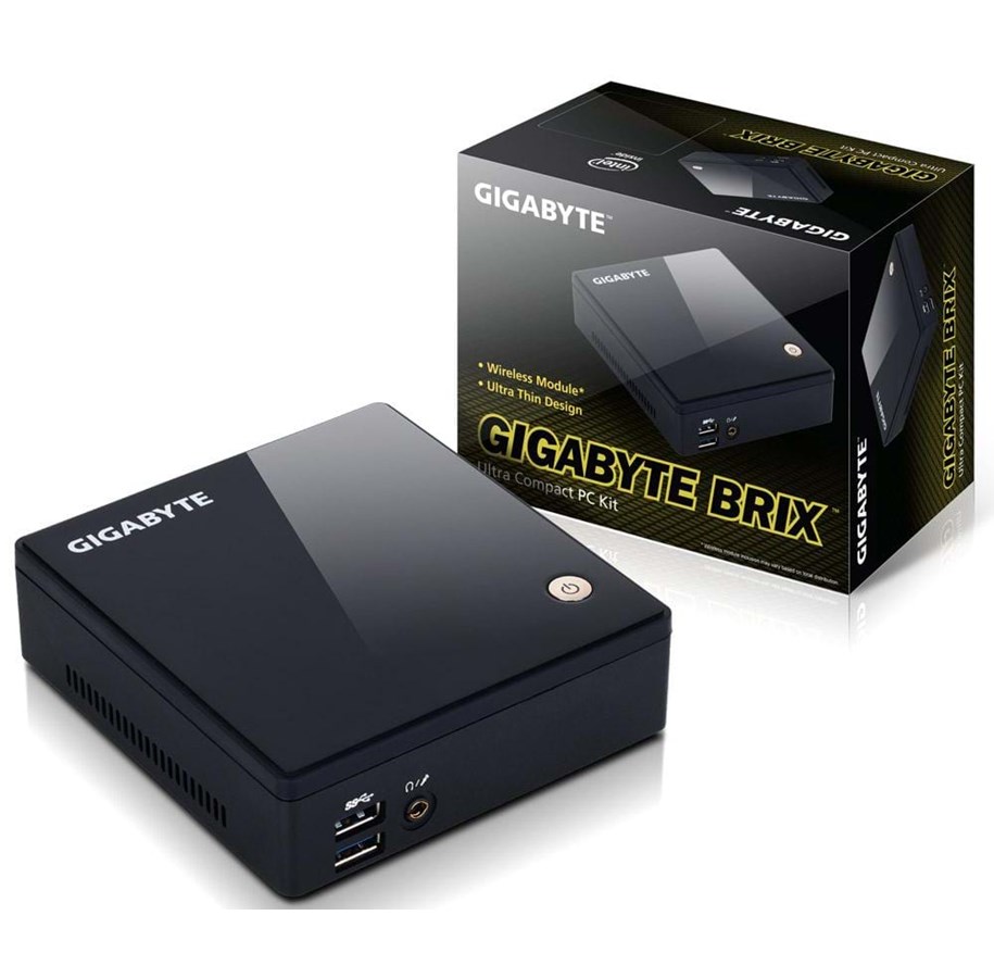 Stationær - Mini PC / Barebone - GIGABYTE BRIX Intel i5-5200U - NUC - GB-BXI5-5200
