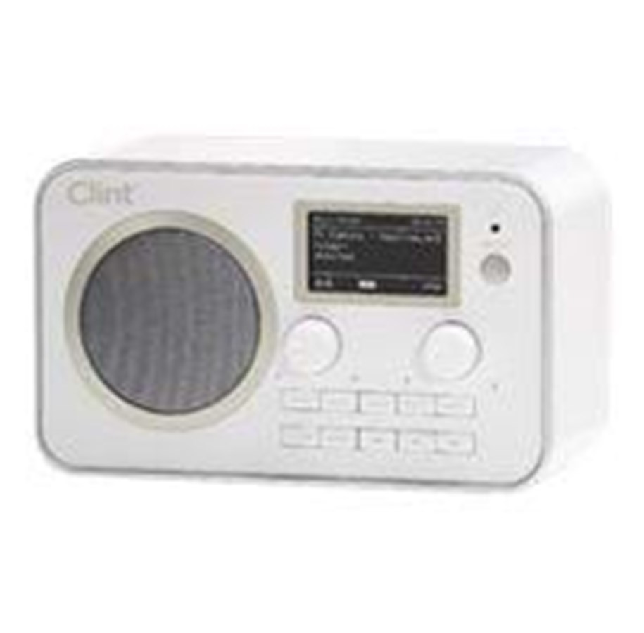 DAB, netværks- og clockradio - Clint L1 - DAB/DAB+/FM - Mono - Hvid - CLINT-L1DAB-W