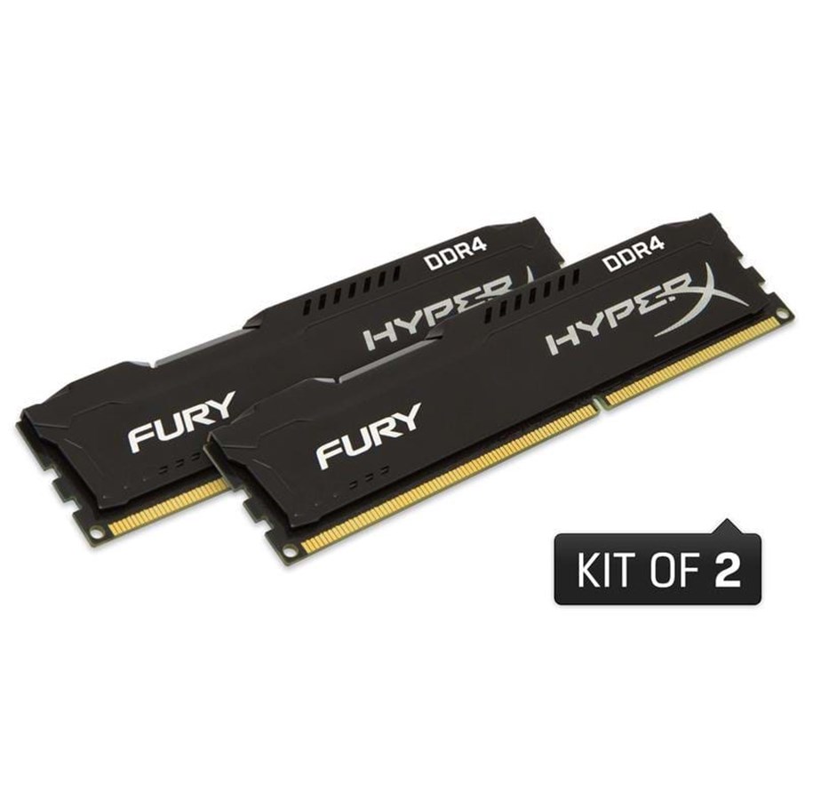 RAM - Kingston HyperX Fury DDR4-2133 BK C14 DC - 8GB - HX421C14FBK2/8
