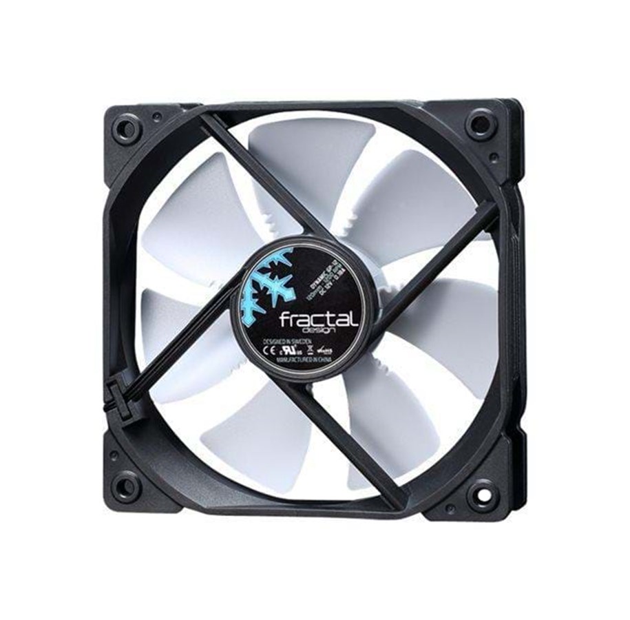 Kabinet Køler - Fractal Design Fan Dynamic GP-14 - Kabinet køler - 140mm - Sort med hvide vinger - 18 dBA - FD-FAN-DYN-GP14-WT