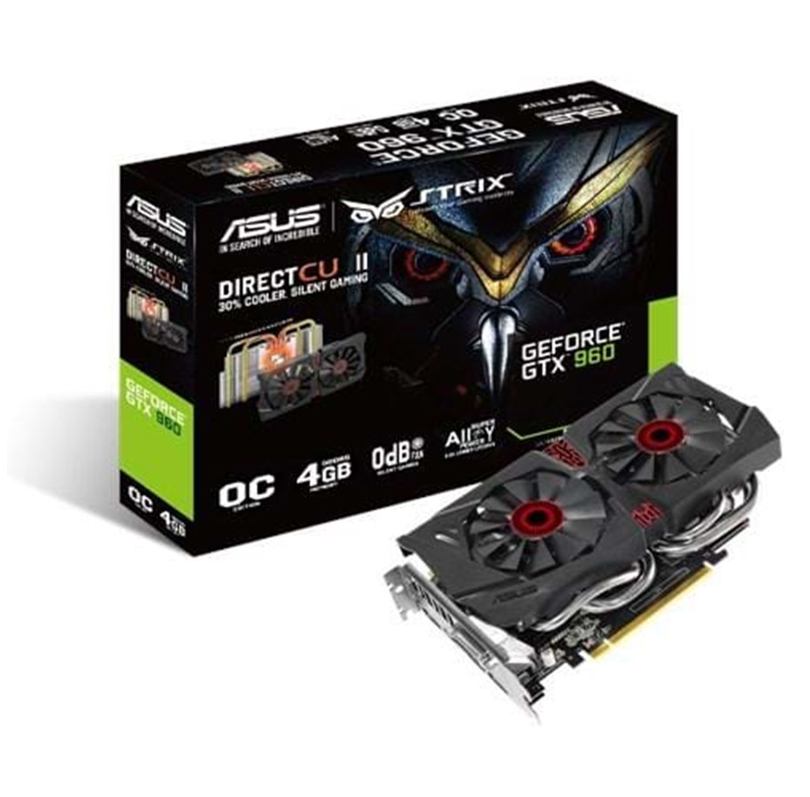 Grafikkort - ASUS GeForce GTX 960 ROG STRIX - 4GB GDDR5 RAM - Grafikkort - 90YV07Q0-M0NA00