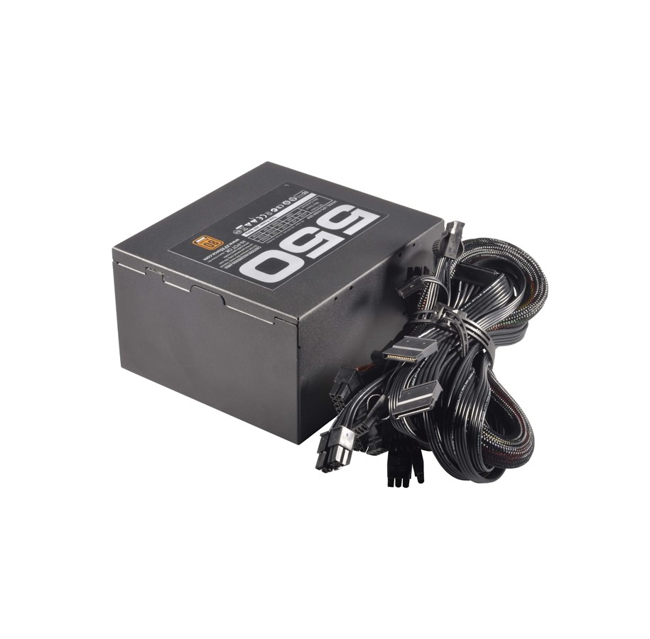 Strømforsyning - XFX PSU 550W 80+ Bronze Certified Wired Strømforsyning - 550 Watt - 120 mm - ATX - 80 Plus Bronze certified - P1-550S-GREN
