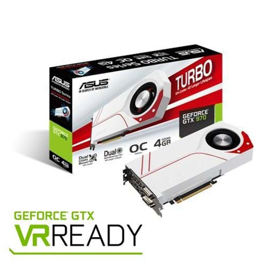 Grafikkort - ASUS GeForce GTX 970 Turbo - 4GB GDDR5 RAM - Grafikkort - 90YV07C2-M0NA00