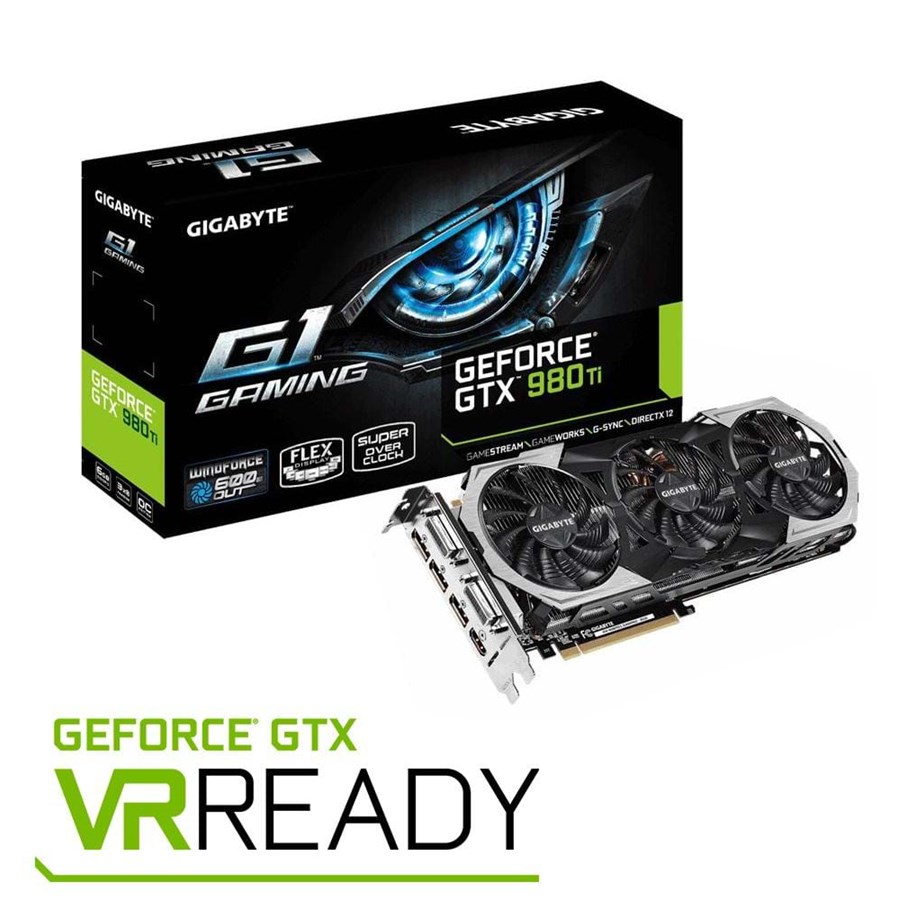 Grafikkort - GIGABYTE GeForce GTX 980 Ti - 6GB GDDR5 RAM - Grafikkort - GV-N98TG1 GAMING-6GD