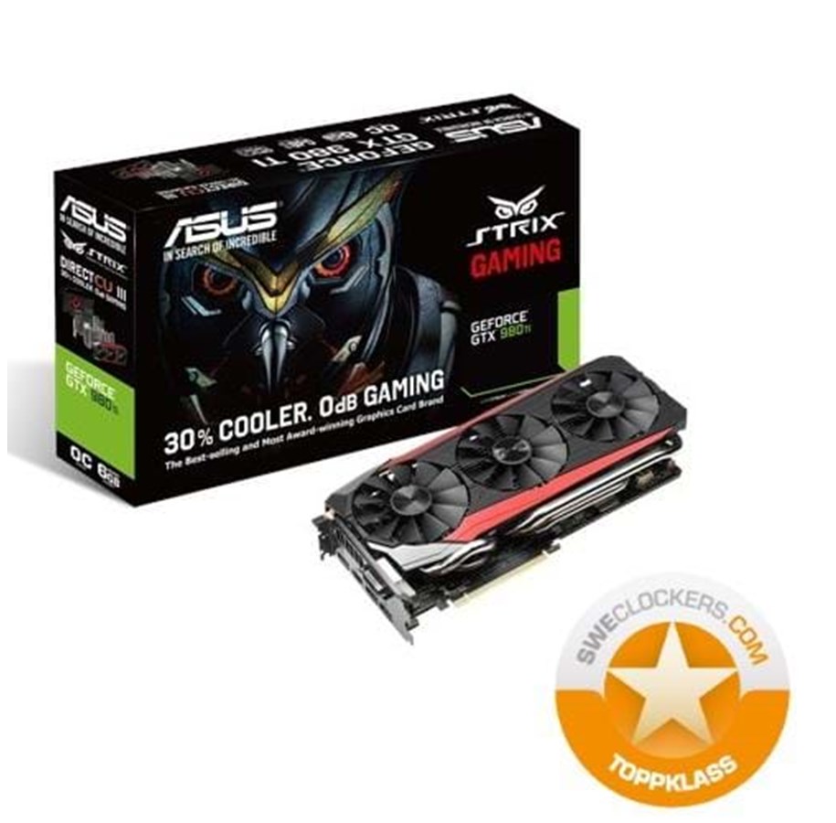 Grafikkort - ASUS GeForce GTX 980 Ti - 6GB GDDR5 RAM - Grafikkort - 90YV08J0-M0NA00