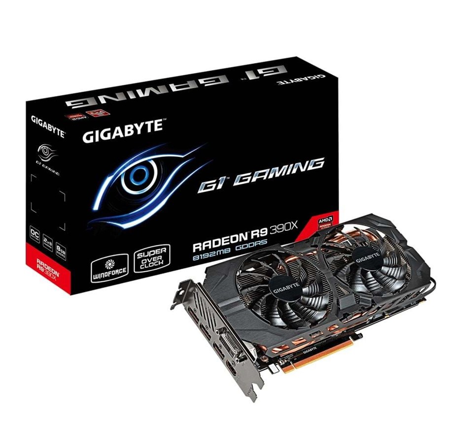 Grafikkort - GIGABYTE Radeon R9 390X OC - 8GB GDDR5 RAM - Grafikkort - GV-R939XG1 GAMING-8GD