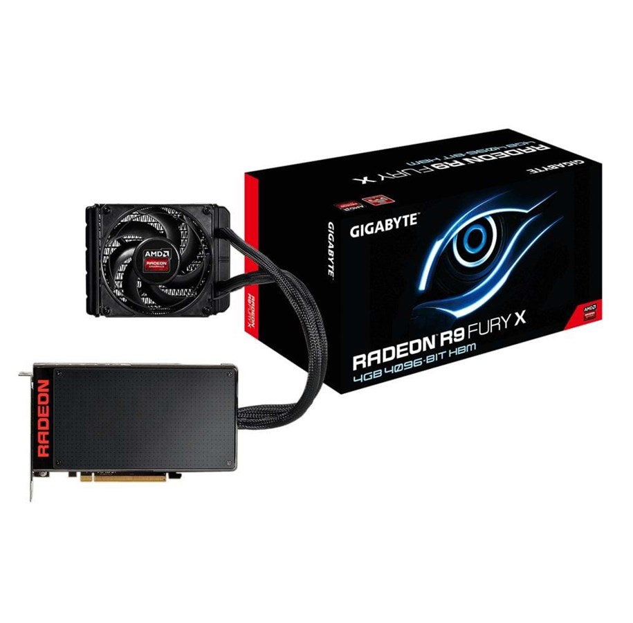 Grafikkort - GIGABYTE Radeon R9 Fury X - 4GB HBM - Grafikkort - GV-R9FURYX-4GD-B