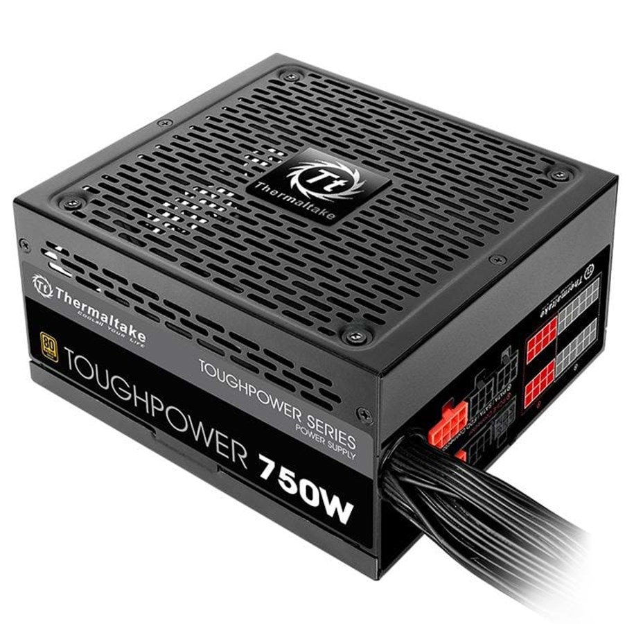 Strømforsyning - Thermaltake ToughPower 750W Gold Modular Strømforsyning - 750 Watt - 140 mm - ATX - 80 Plus Gold certified - PS-TPD-0750MPCGEU-1