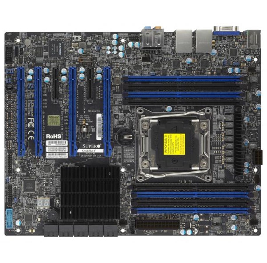 Bundkort - Supermicro X10SRA-F LGA 2011-v3 Bundkort - Intel C612 - Intel LGA2011-V3 - DDR4 RAM - ATX - MBD-X10SRA-F-O