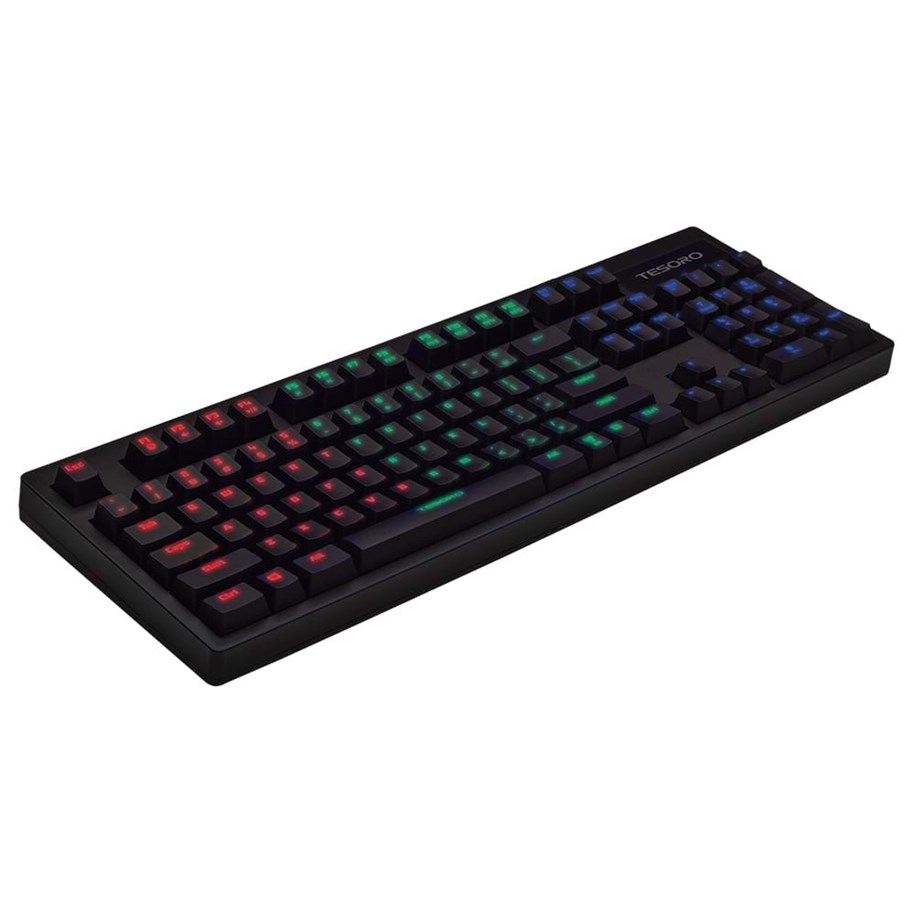Tastatur - Tesoro Excalibur RGB Kailh Red - ND - Tastatur - Nordisk - Sort - TS-G7NFL Red-ND