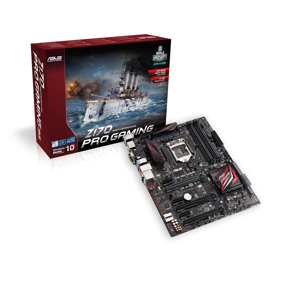Bundkort - ASUS Z170 PRO GAMING Bundkort - Intel Z170 - Intel LGA1151 socket - DDR4 RAM - ATX - 90MB0MD0-M0EAY0