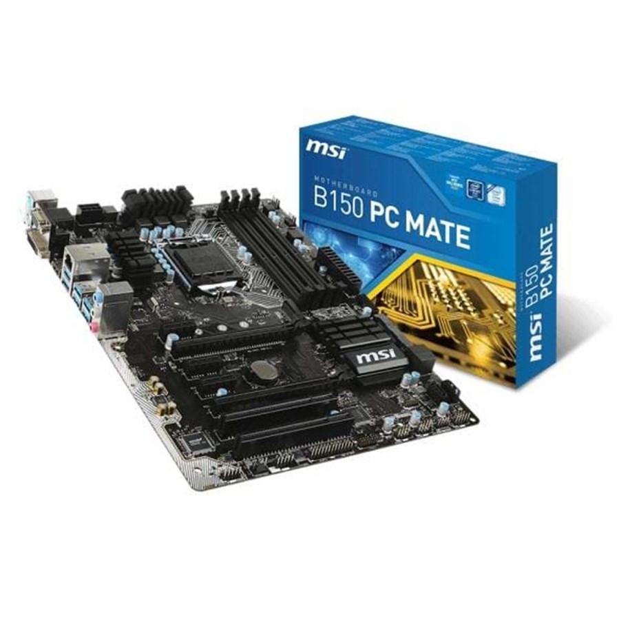 Bundkort - MSI B150 PC MATE Bundkort - Intel B150 Express - Intel LGA1151 socket - DDR4 RAM - ATX - B150 PC MATE