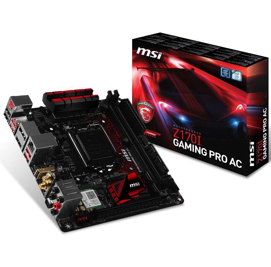 Bundkort - MSI Z170I GAMING PRO AC Bundkort - Intel Z170 - Intel LGA1151 socket - DDR4 RAM - Mini-ITX - Z170I GAMING PRO AC