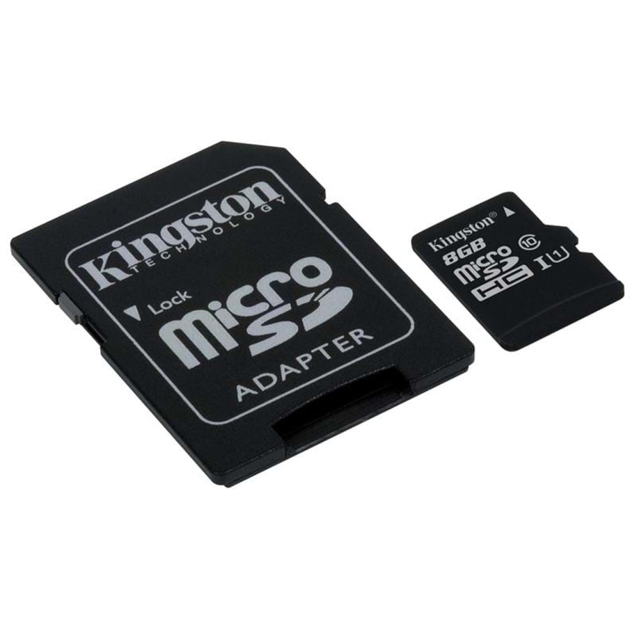 Hukommelseskort - Kingston MicroSDHC / SDHC C10 G2 - 8GB - SDC10G2/8GB