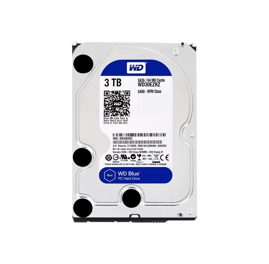 Harddisk - WD Blue 30EZRZ - 3TB - Harddisk - WD30EZRZ - SATA-600 - 3.5" - WD30EZRZ