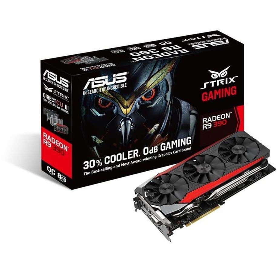 Grafikkort - ASUS Radeon R9 390 - 8GB GDDR5 RAM - Grafikkort - 90YV08F0-M0NA00