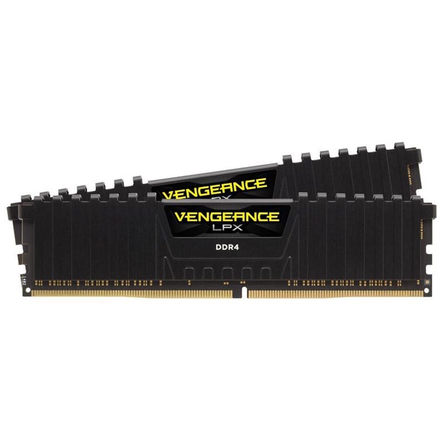 RAM - Corsair Vengeance LPX DDR4-3200 - 32GB - CL16 - Dual Channel (2 pcs) - Intel XMP - Sort - CMK32GX4M2B3200C16