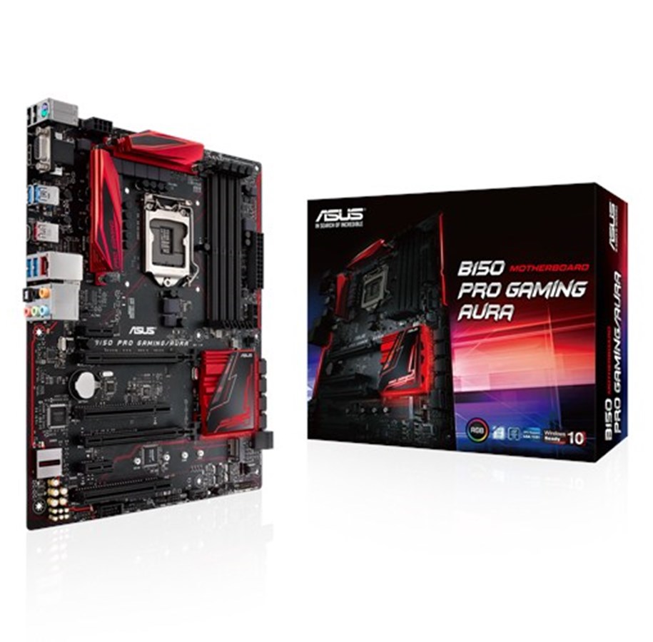 Bundkort - ASUS B150 PRO GAMING/AURA Bundkort - Intel B150 Express - Intel LGA1151 socket - DDR4 RAM - ATX - 90MB0PF0-M0EAY0