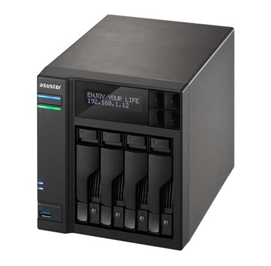 NAS-Server - ASUSTOR AS6204T - NAS & Streaming server - NAS-Server - 90IX00J1-BW3S10