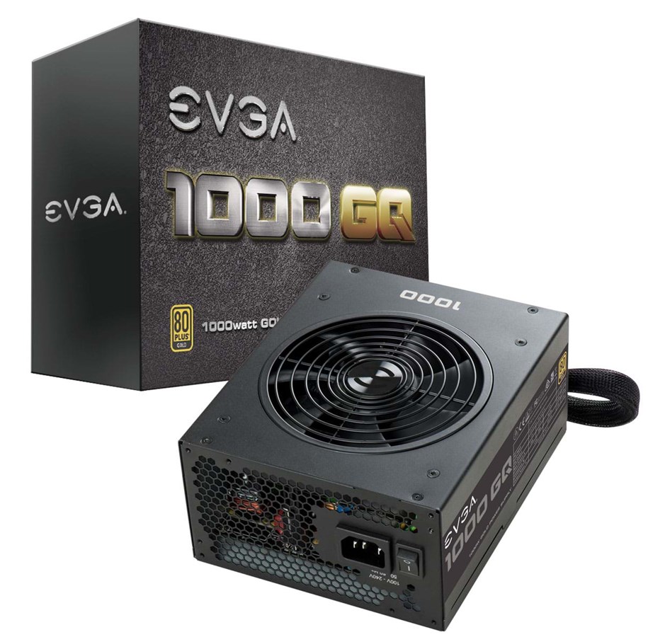 Strømforsyning - EVGA SuperNOVA 1000 GQ Strømforsyning - 1000 Watt - 135 mm - ATX - 80 Plus Gold certified - 210-GQ-1000-V2