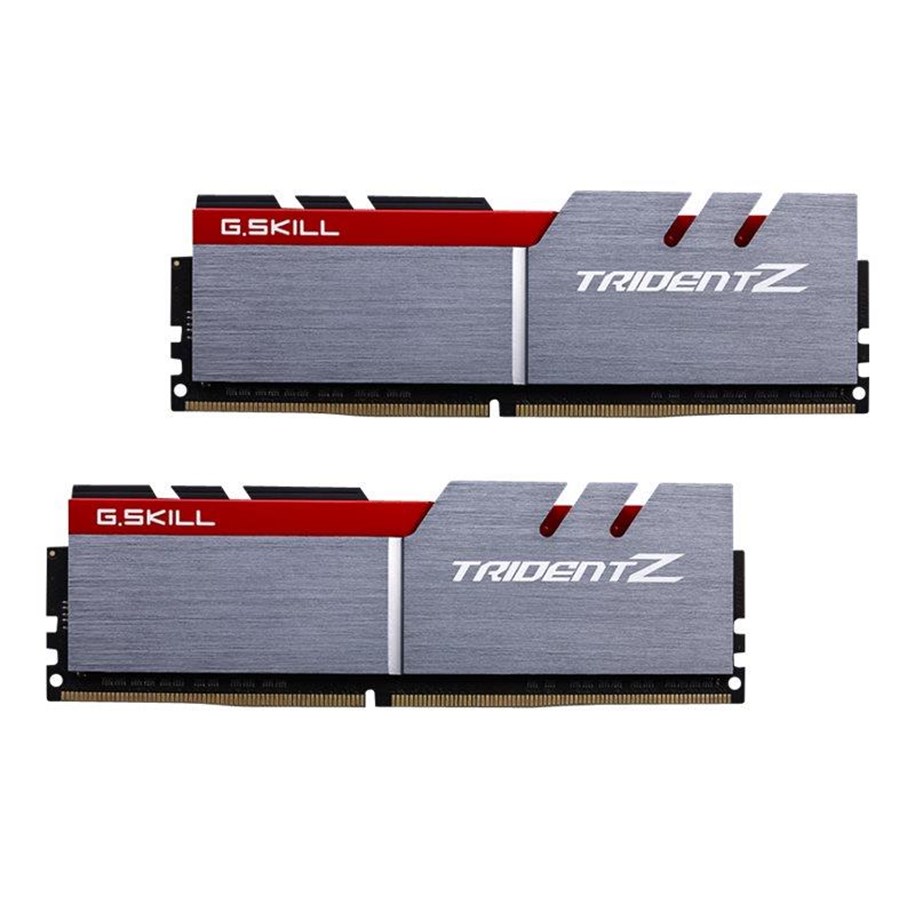 RAM - G.Skill Trident Z DDR4-3000 - 32GB - CL14 - Dual Channel (2 pcs) - Intel XMP - Silver - F4-3000C14D-32GTZ
