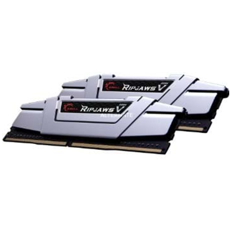 RAM - G.Skill Ripjaws V DDR4-2800 - 16GB - CL15 - Dual Channel (2 pcs) - Intel XMP - Sølv - F4-2800C15D-16GVSB