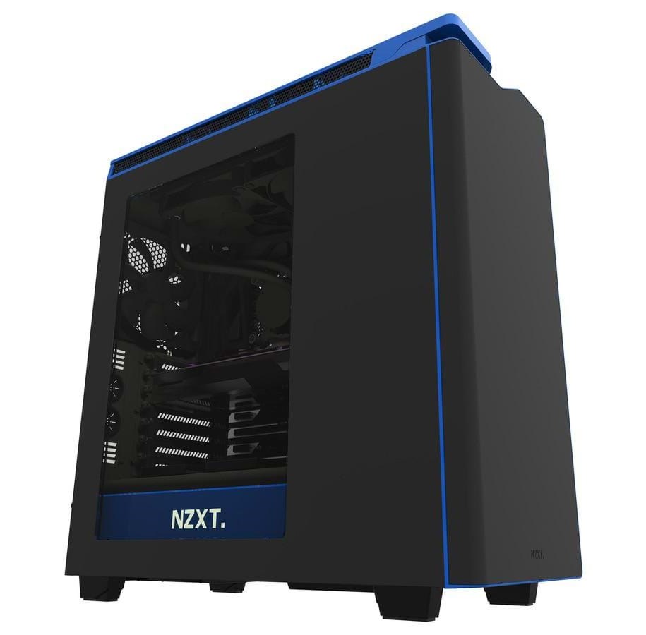Kabinet - NZXT H440W Silent Ultra NE - Black/Blue - Kabinet - Miditower - Sort - CA-H442W-M4