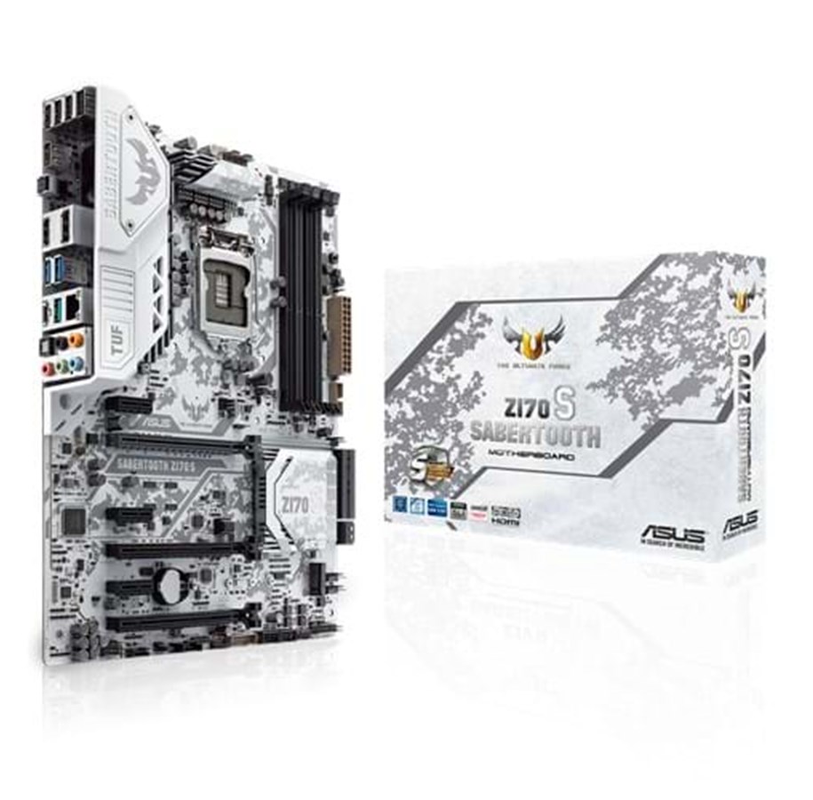 Bundkort - ASUS SABERTOOTH Z170 S Bundkort - Intel Z170 - Intel LGA1151 socket - DDR4 RAM - ATX - 90MB0PT0-M0EAY0