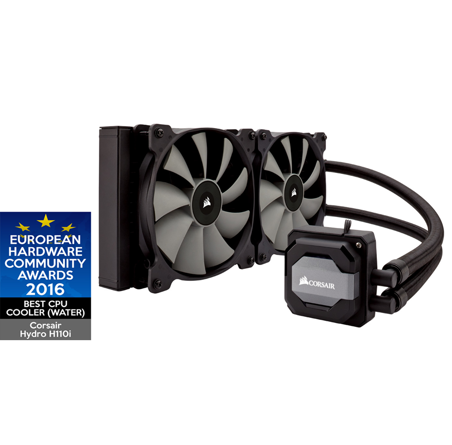 CPU Køler - Corsair Hydro H110i V2 High Performance - CPU Vandkøling - Max 43 dBA - CW-9060026-WW