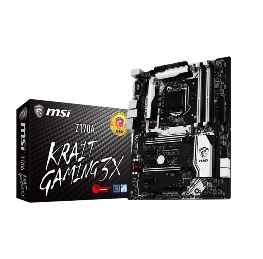 Bundkort - MSI Z170A KRAIT GAMING 3X Bundkort - Intel Z170 - Intel LGA1151 - DDR4 RAM - ATX - Z170A KRAIT GAMING 3X