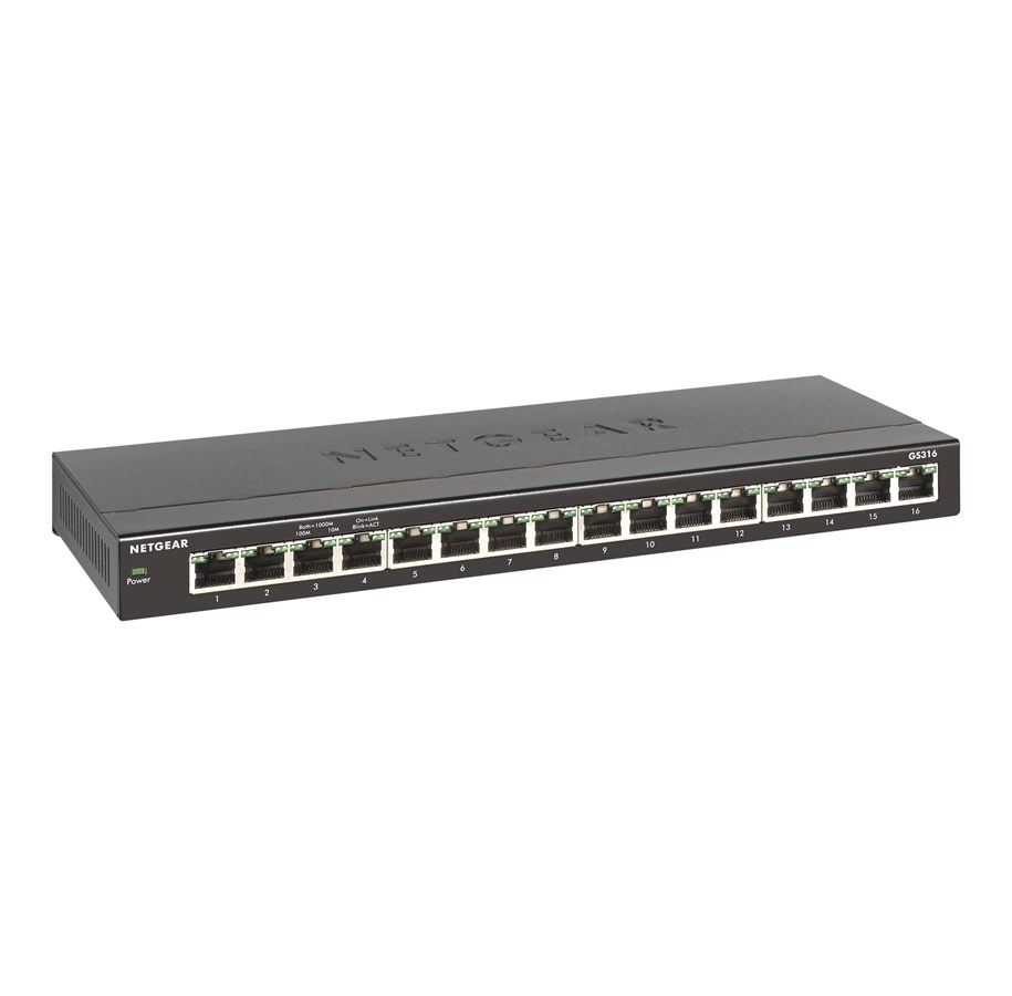 Switch - Netgear SOHO Gigabit Ethernet Switch GS316 - GS316-100PES