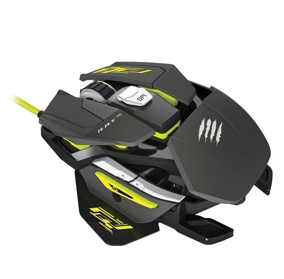 Mus - Mad Catz R.A.T. PRO S Mouse - Black - Gaming Mus - Optisk - 8 knapper - Sort - MCB4372200A6/04/1