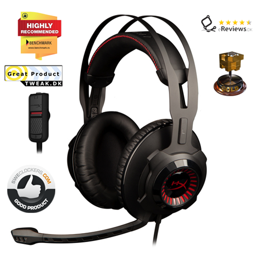 Hovedtelefoner/headset - Kingston HyperX Cloud Revolver - Black - HX-HSCR-BK/EM