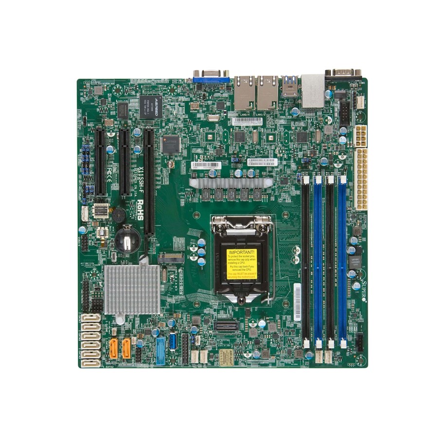 SUPERMICRO MBD X11SAE M O Micro ATX Server Motherboard LGA 1151 Intel C236   Công Ty Cổ Phần