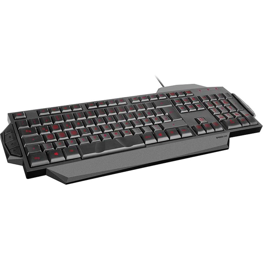 Tastatur - Speed-Link RAPAX Gaming Keyboard - ND - Gaming Tastatur - Nordisk - Sort - SL-6480-BK-NC