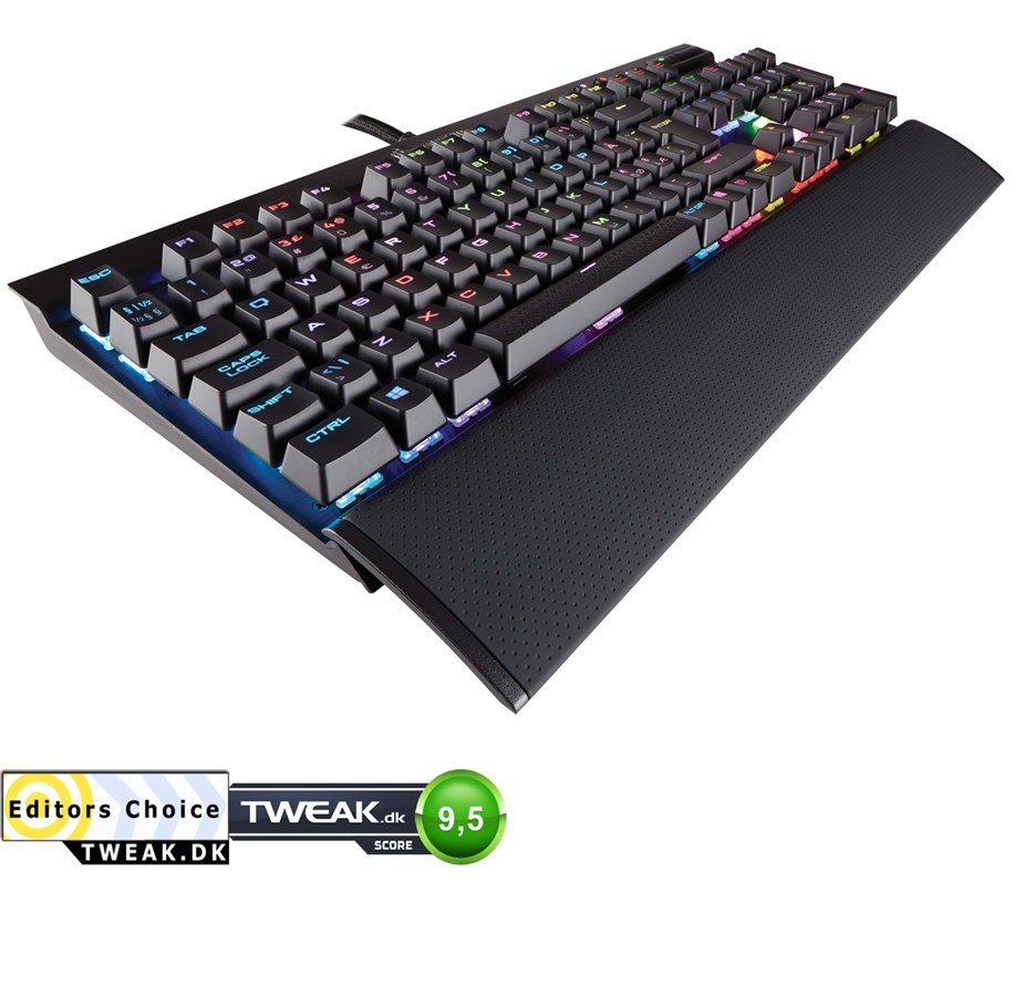 Tastatur - Corsair Gaming K70 RGB Rapidfire - ND - Gaming Tastatur - Nordisk - Sort - CH-9101014-ND