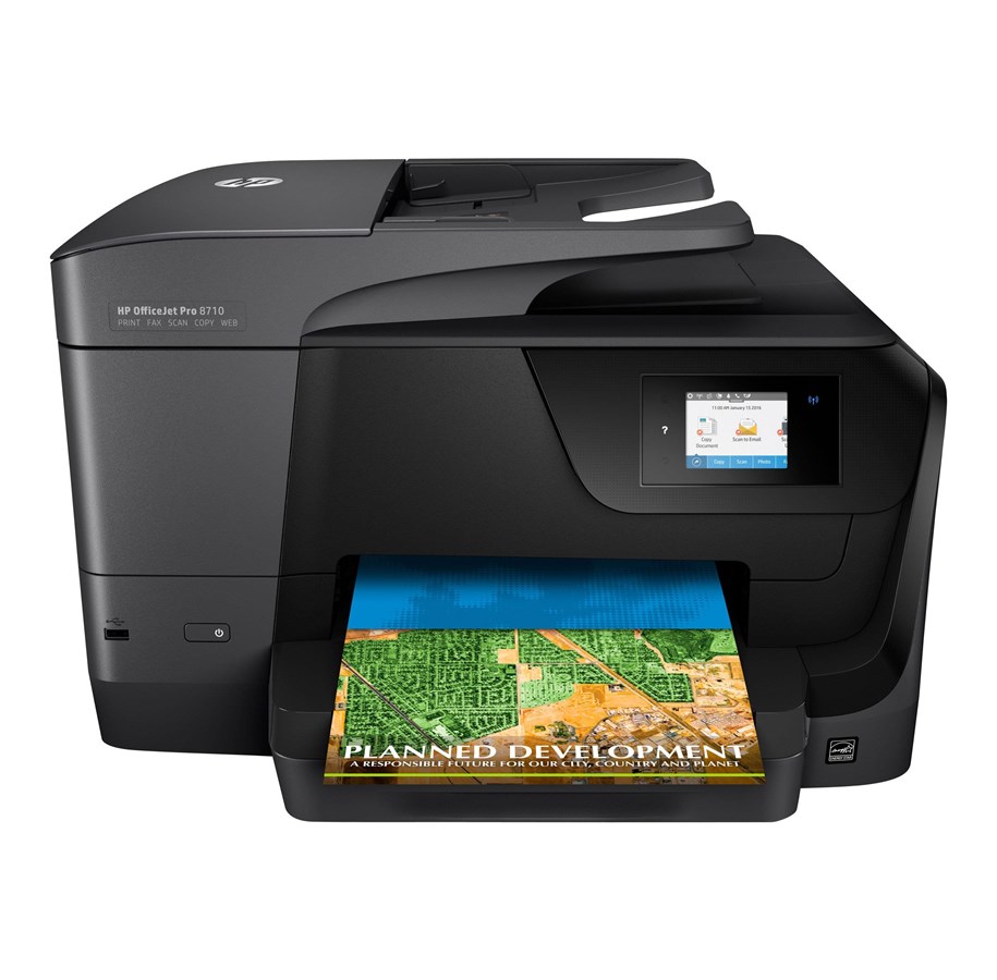 Printer - HP Officejet Pro 8710 All-in-One - Farve - Blæk - D9L18A#A80