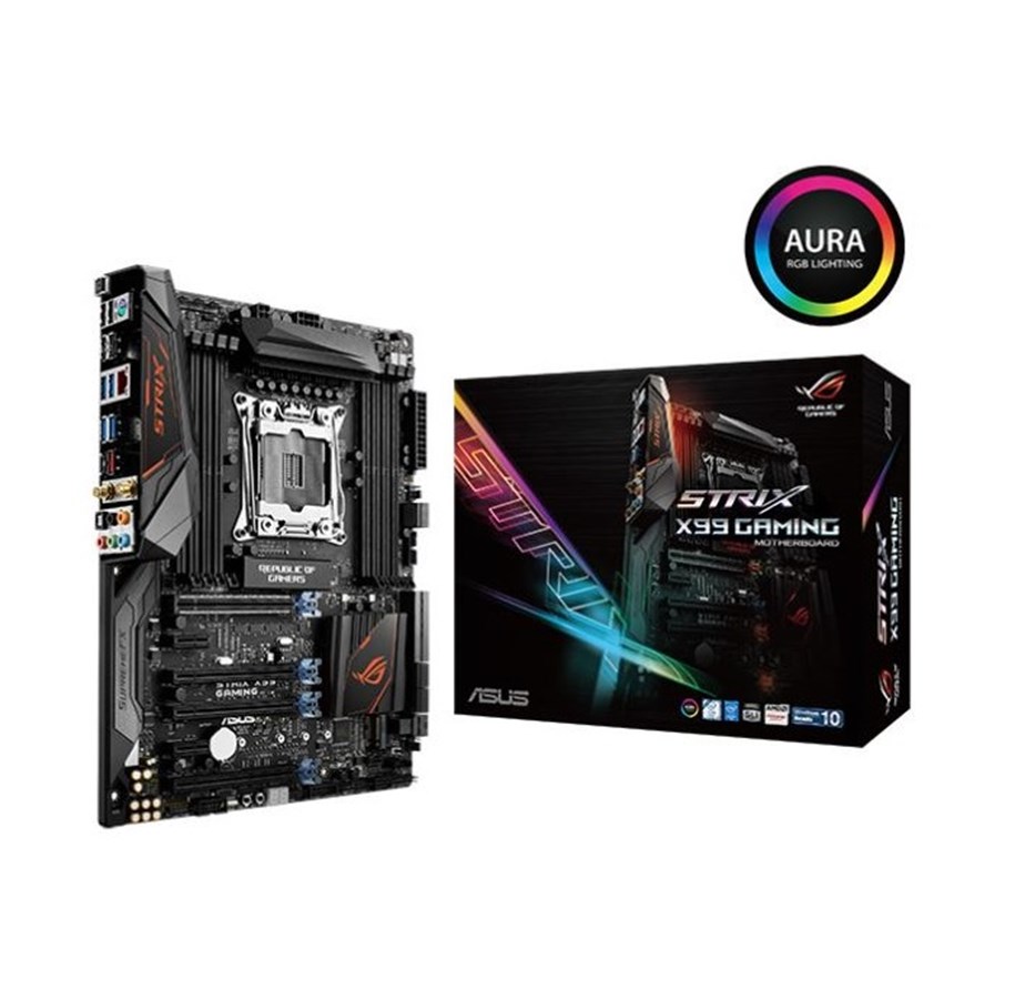 Bundkort - ASUS ROG STRIX X99 GAMING Bundkort - Intel X99 Express - Intel LGA2011-V3 - DDR4 RAM - ATX - 90MB0QK0-M0EAY0