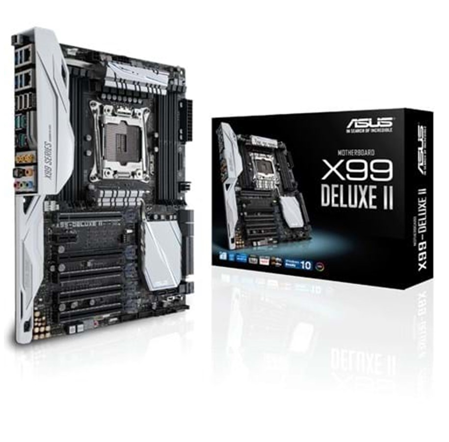 Bundkort - ASUS X99-DELUXE II Bundkort - Intel X99 Express - Intel LGA2011-V3 socket - DDR4 RAM - ATX - 90MB0QB0-M0EAY0