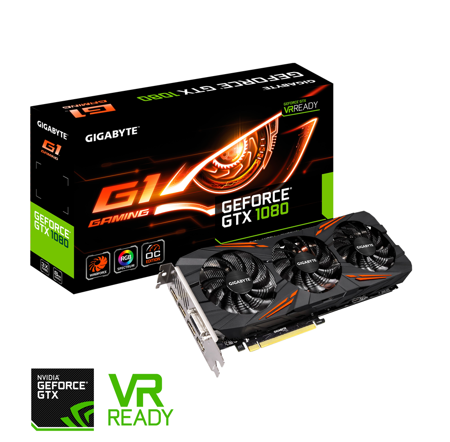 Grafikkort - GIGABYTE GeForce GTX 1080 G1 GAMING - 8GB GDDR5X RAM - Grafikkort - GV-N1080G1 GAMING-8GD