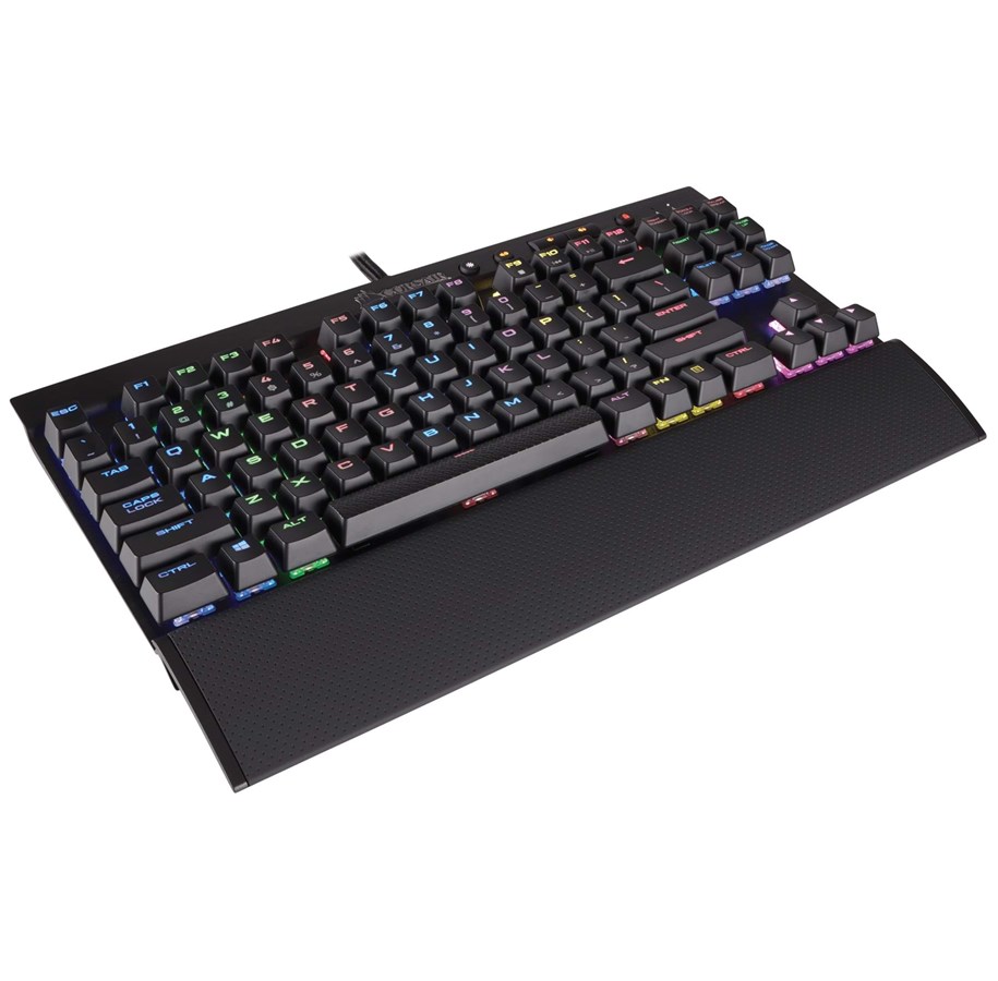 Tastatur - Corsair Gaming K65 LUX RGB MX Red - ND - Gaming Tastatur - Uden Numpad - Nordisk - Sort - CH-9110010-ND